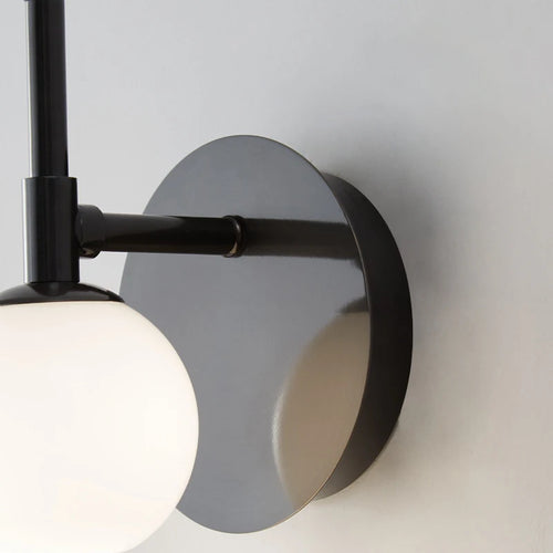 Applique murale design boules en verre blanc - vue 6 sur 12