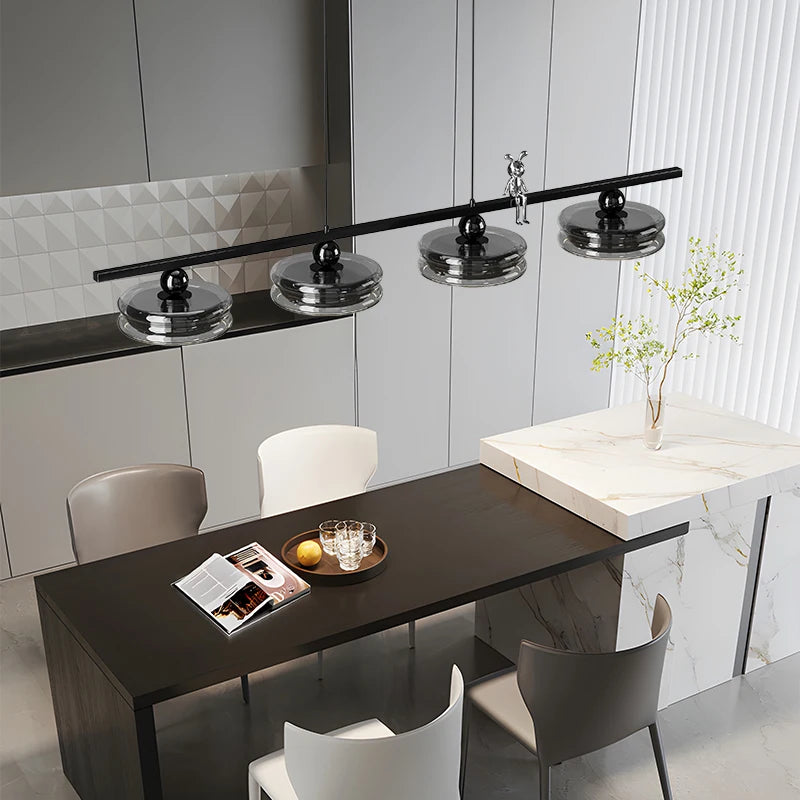 suspension minimaliste italienne pour éclairage intérieur moderne - vue 6 sur 14