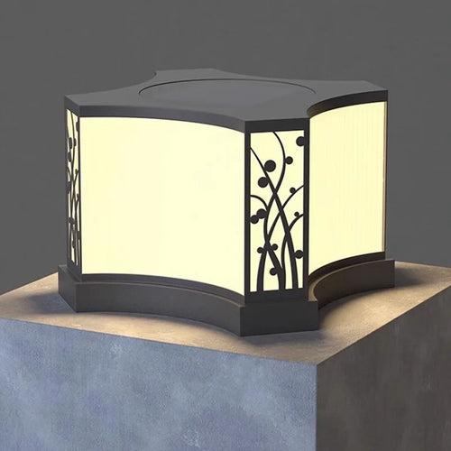 lampe solaire extérieure led en acier inoxydable pour jardin et clôture - vue 7 sur 12