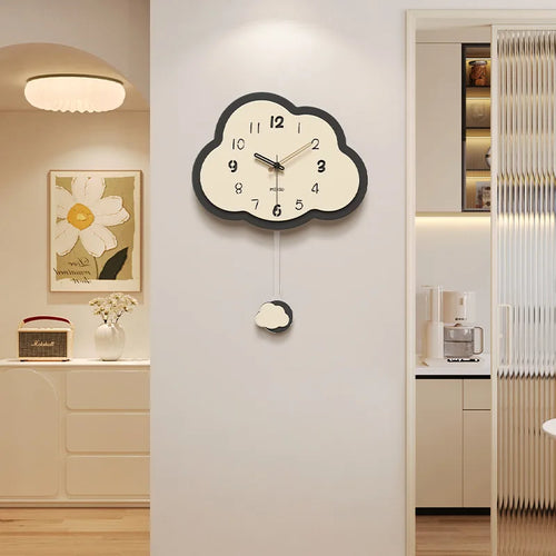 horloge nuage rétro créative décoration simple et légère - vue 5 sur 7