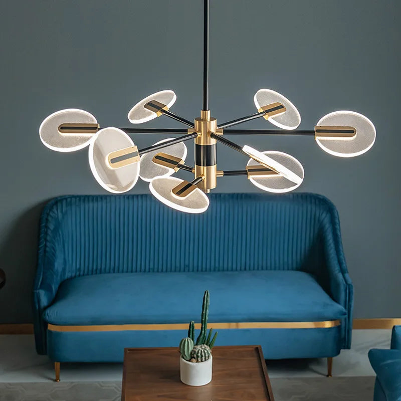 lustre led nordique créatif pour décoration intérieure moderne - vue 3 sur 9