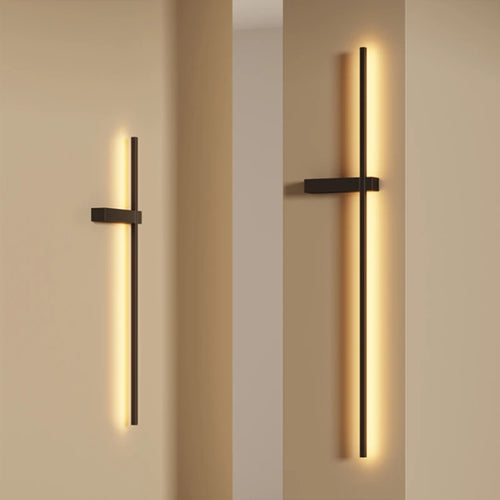 applique murale led minimaliste art déco appliques aluminium - vue 3 sur 16