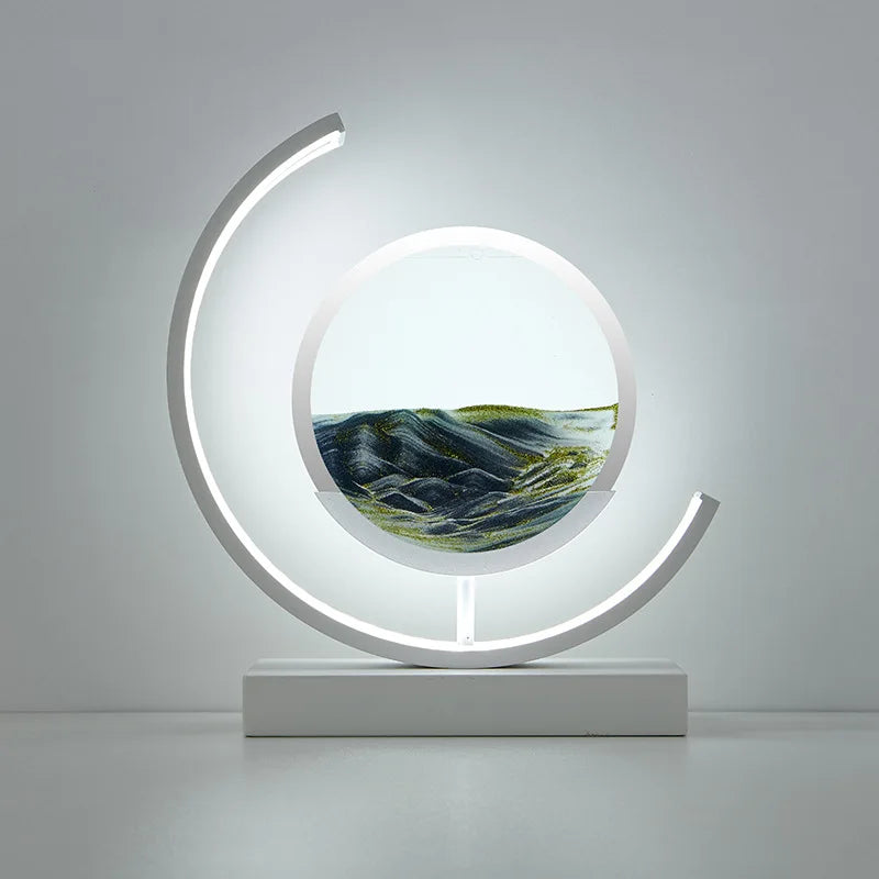 lampe à poser LED art sable pour décoration intérieure dynamique - vue 16 sur 16