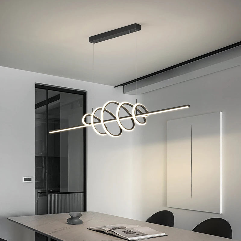lustre moderne en led pour un éclairage élégant intérieur - vue 4 sur 18