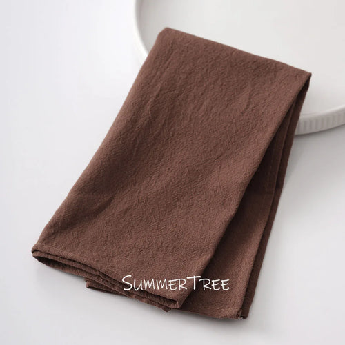 Serviette de table coton lavé style vintage