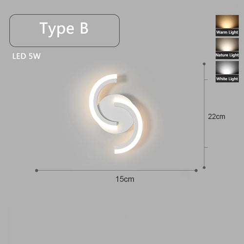 applique murale led minimaliste montée en surface - vue 10 sur 16