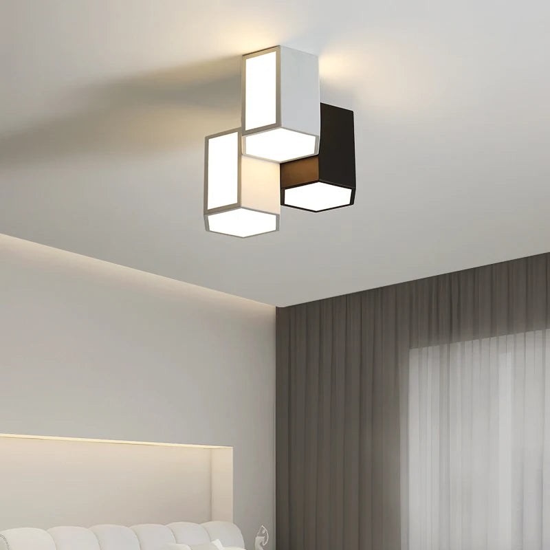 plafonnier led créatif nordique en acrylique éclairage décoratif intérieur - vue 2 sur 8