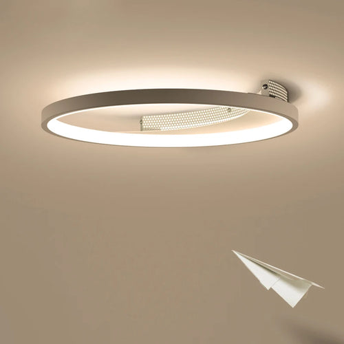plafonnier moderne à leds avec télécommande pour intérieur décor lumineux - vue 2 sur 12