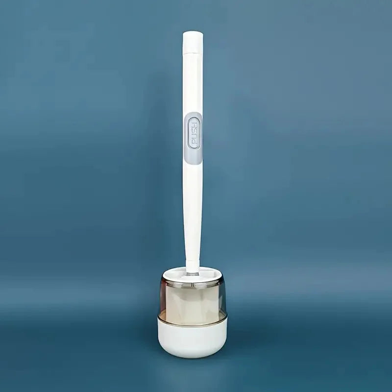 ensemble brosse de toilette avec support mural et manche long - vue 8 sur 8