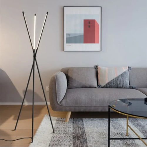 Lampadaire LED minimaliste et créatif en aluminium - vue 4 sur 8
