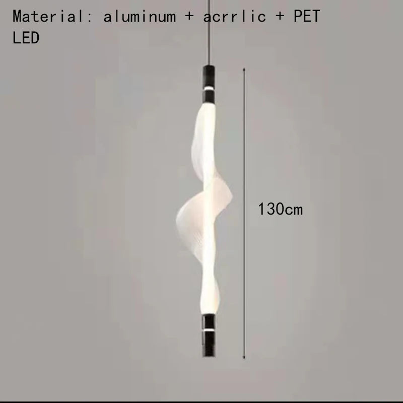 lustre led art déco avec cordon réglable luminaires suspendus - vue 21 sur 22