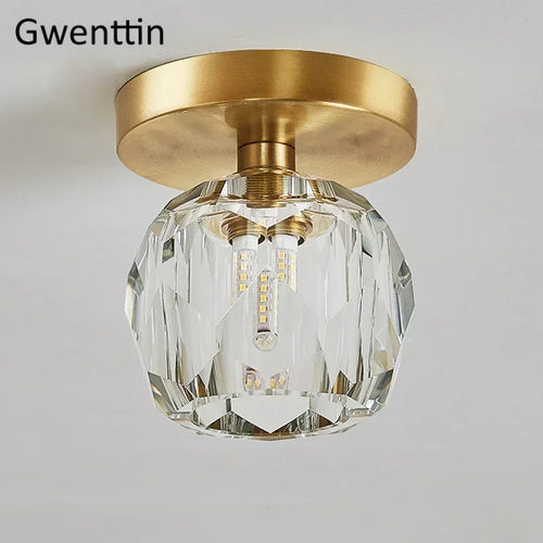 plafonnier moderne en cristal pour décoration intérieure élégante - vue 2 sur 7