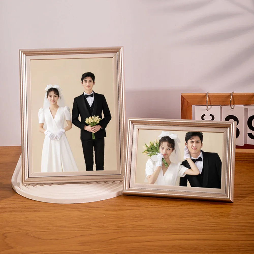 cadre photo en bois pour portraits de famille et mariage - vue 5 sur 10