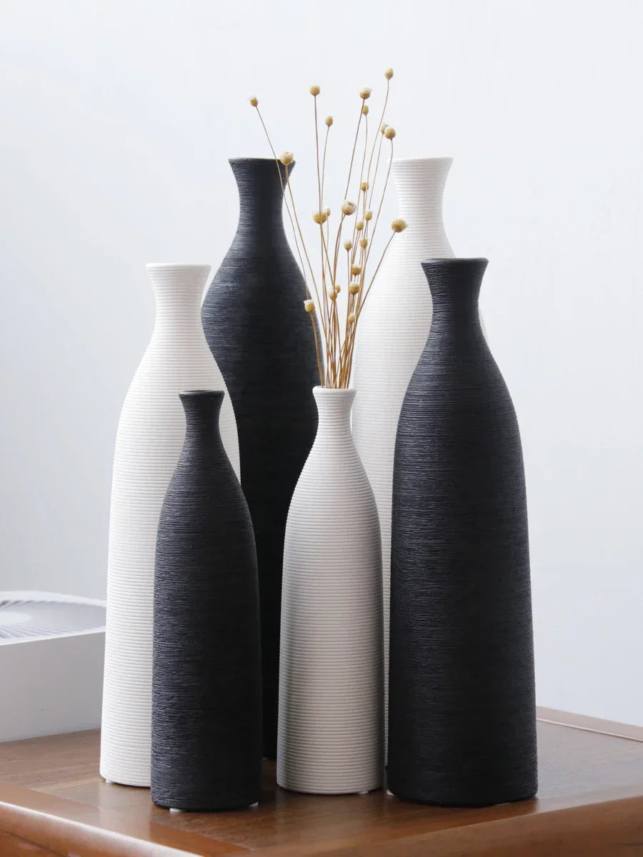 vase en céramique moderne pour décoration intérieure artisanale - vue 5 sur 15