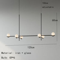 suspension moderne en verre luminaire décoratif d'intérieur
