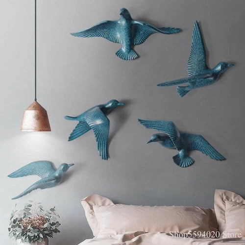 décoration murale créative mouette oiseau pour intérieur - vue 5 sur 36