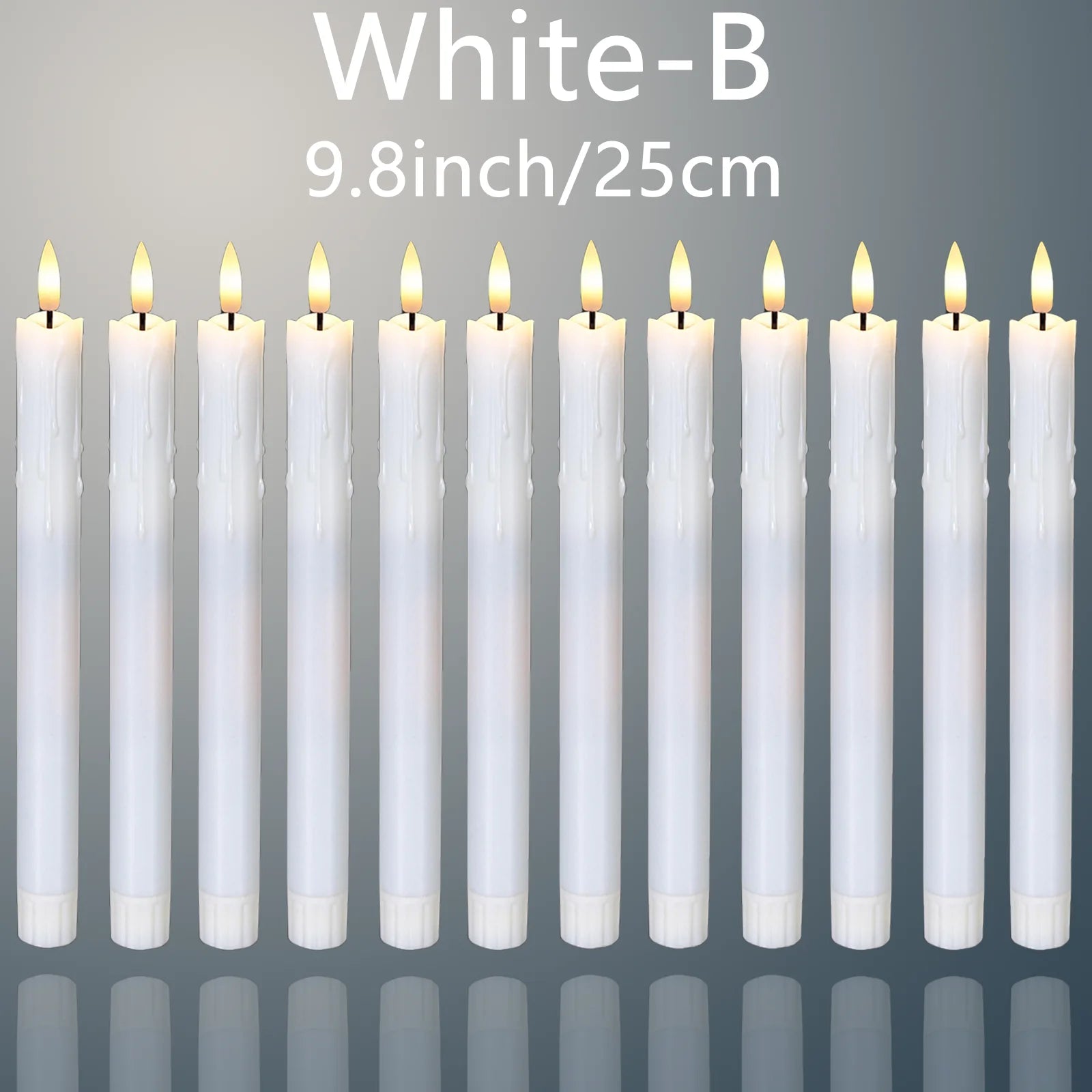 bougies LED décoratives scintillantes pour mariage et Halloween - vue 8 sur 14