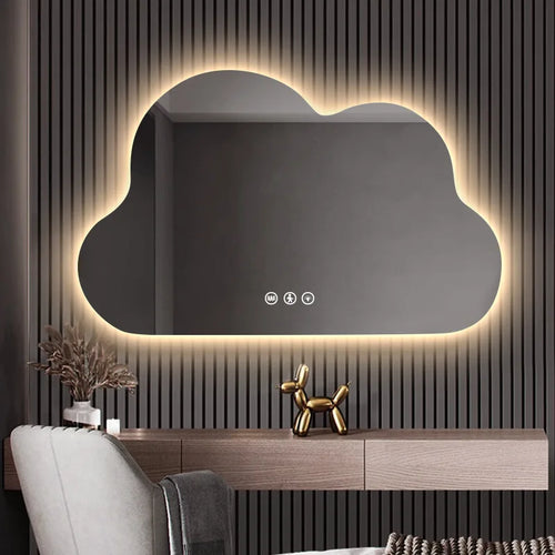 miroir nuage horizontal de luxe avec éclairage led pour maquillage - vue 5 sur 8