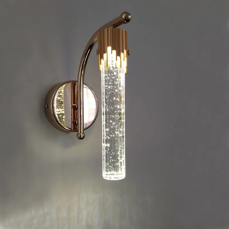 applique murale led en cristal décorative pour intérieur moderne - vue 4 sur 8