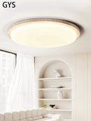 plafonnier led style wabi-sabi japonais en pierre de grotte