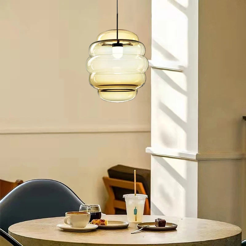 suspension en verre pour restaurant cuisine et bar - vue 2 sur 12