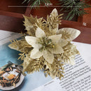 décoration suspendue fleur pailletée pour arbre de noël