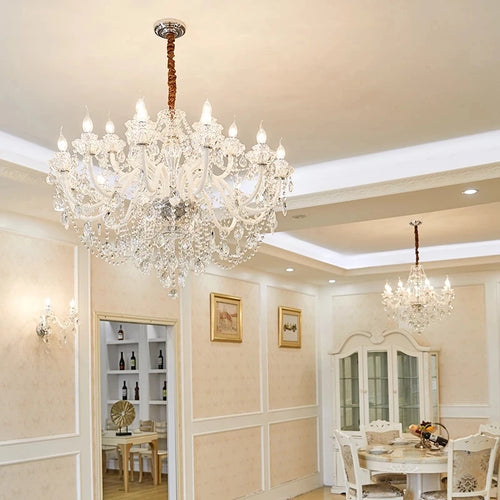 lustre moderne en cristal design pour décoration intérieure - vue 3 sur 17