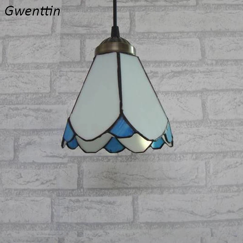 suspension tiffany méditerranéenne pour décoration intérieure élégante - vue 5 sur 9
