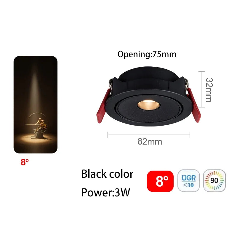 spot led ultra fin à angle de faisceau pour éclairage intérieur - vue 13 sur 24