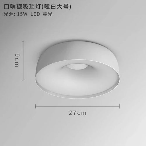 plafonnier nordique led pour éclairage intérieur moderne - vue 16 sur 15