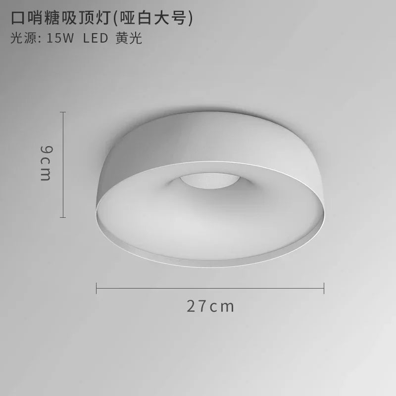 plafonnier nordique led pour éclairage intérieur moderne - vue 15 sur 15