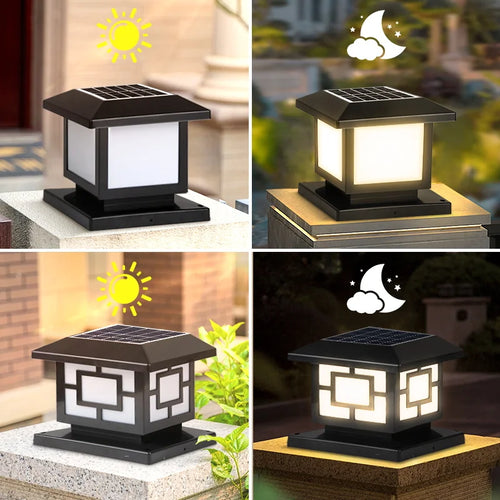 lampes solaires led étanches avec télécommande pour jardin - vue 5 sur 10