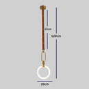 plafonnier à anneau simple design nordique lumineux suspendu intérieur