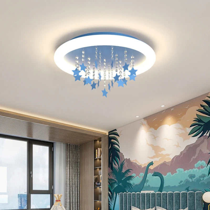 lampe nuage étoile style nordique pour chambre enfant - vue 5 sur 12