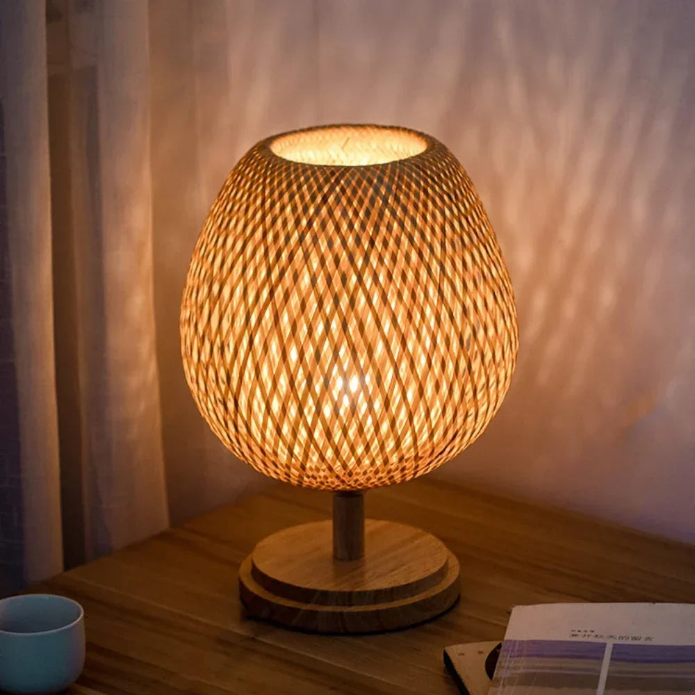Eye-Caring Bedroom Bedside Night Light Retro Desk Lamp Reading Light Home Decor, Unique Handicraft House Warmging Gift - vue 8 sur 8