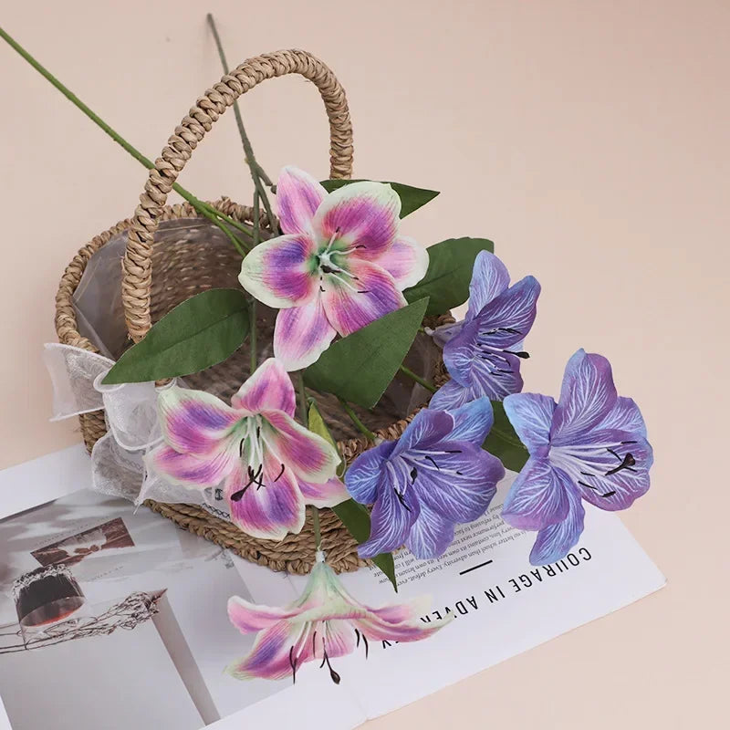 fleurs en soie lys décoratif pour intérieur et extérieur - vue 4 sur 15
