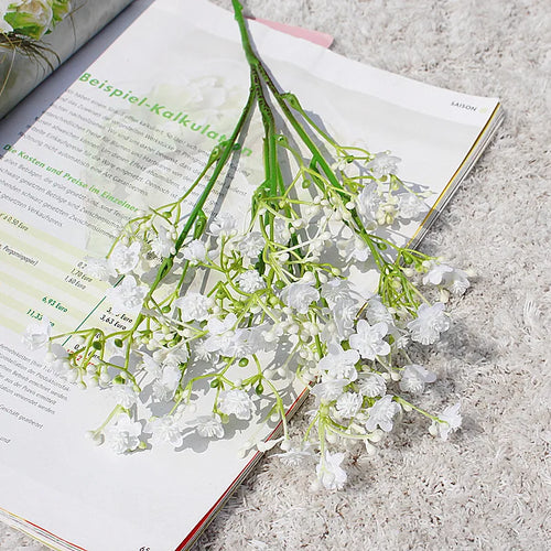 gypsophile fleurs artificielles pour mariage décoration florale 2024 - vue 9 sur 12
