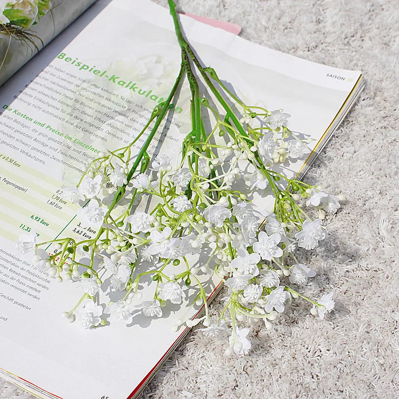 gypsophile fleurs artificielles pour mariage décoration florale 2024 - vue 8 sur 12