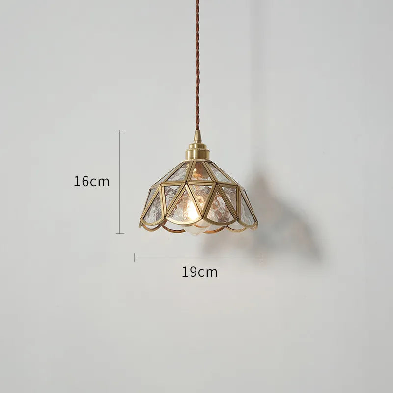 Suspension Nordique LED en Verre et corps doré - vue 10 sur 20