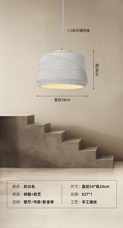 suspension design romantique rétro wabi-sabi pour restaurant et café - vue 9 sur 9