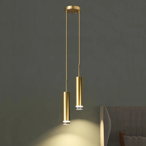 Fumi Modern Adjustable LED Pendant Light, Elegant Ceiling Hanging LED Light Fixture for Kitchen Island Living Room Bedroom - vue 2 sur 8