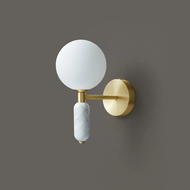Applique murale Led en verre au design nordique moderne - vue 3 sur 8