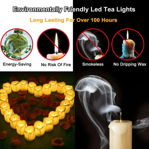 bougie LED sans flamme pour Halloween Thanksgiving et Noël - vue 3 sur 7