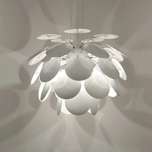 lustre moderne en verre forme pomme de pin pour décoration intérieure - vue 5 sur 9