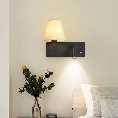 applique murale de lecture à led pour enfants avec interrupteur usb - vue 6 sur 10