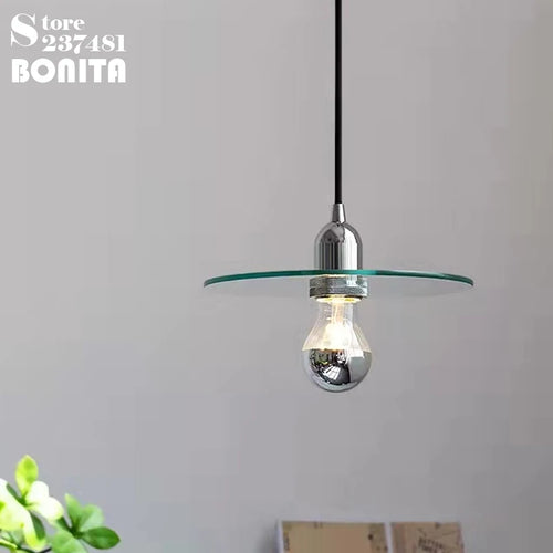 suspension moderne en verre pour éclairage créatif minimaliste - vue 4 sur 8