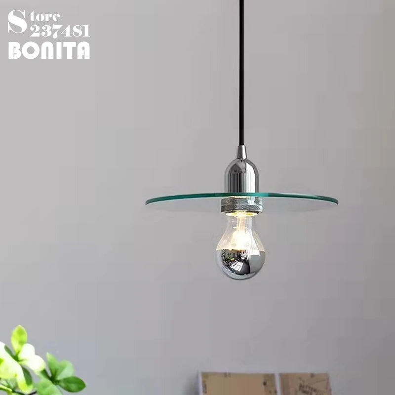 suspension moderne en verre pour éclairage créatif minimaliste - vue 3 sur 8