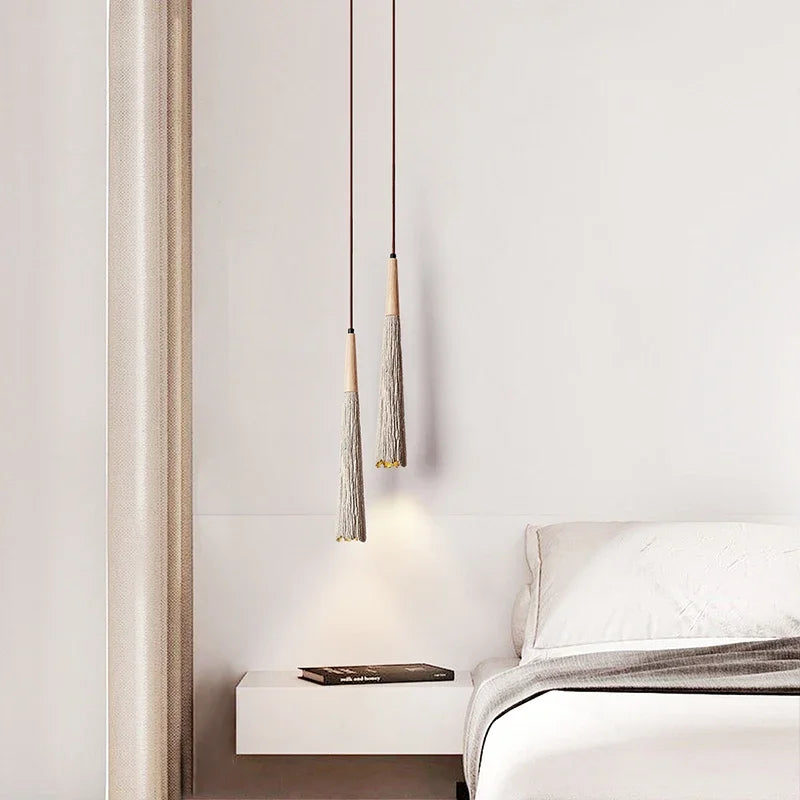 Wabi-sabi Cement Pendant Light Bedroom High Quality Suspension Ceiling Chandelier Living Dining Room Hanging Lamp - vue 3 sur 6