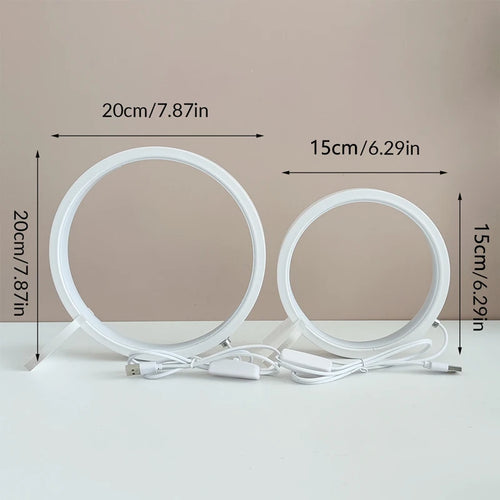 lampe usb ronde led gradation continue - vue 4 sur 6