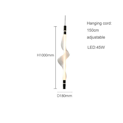 lustre artistique à led design moderne éclairage suspendu décoratif - vue 13 sur 18